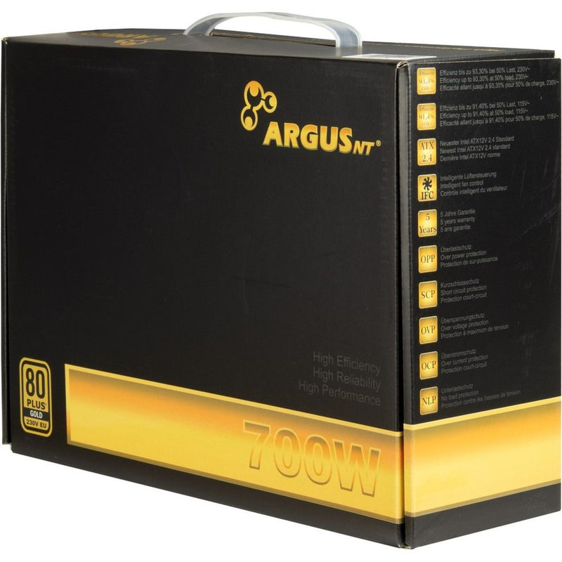 Load image into Gallery viewer, Inter-tech argus gps-700 700 watt voeding (zwart, 4x pcie)