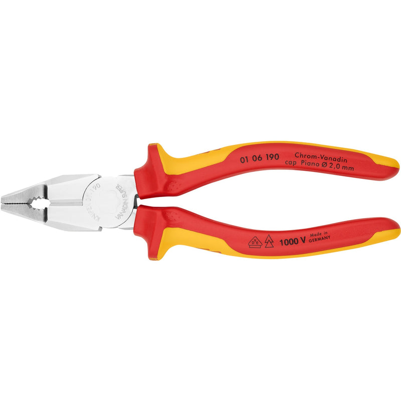 Load image into Gallery viewer, Knipex kombitang 01 06 190 combinatietang (rood geel)