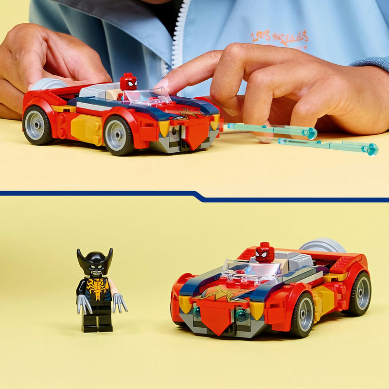 Load image into Gallery viewer, Lego super heroes 76336 marvel spider-man auto vs. venomized wolverine