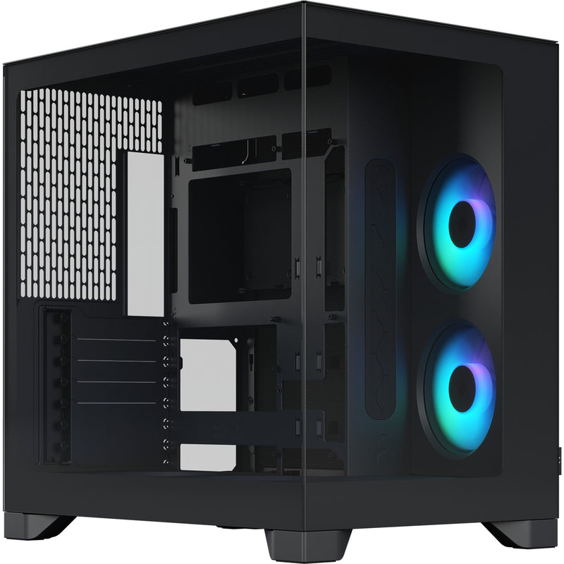 Afbeelding laden in galerijviewer, Fractal design pop 2 vision rgb midi tower behuizing (zwart | 1x usb-a | 1x usb-c | rgb | tempered glass)