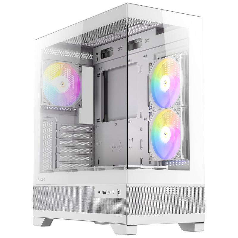 Load image into Gallery viewer, Antec cx700 elite rgb midi tower behuizing (wit | 2x usb-a | tempered glass)