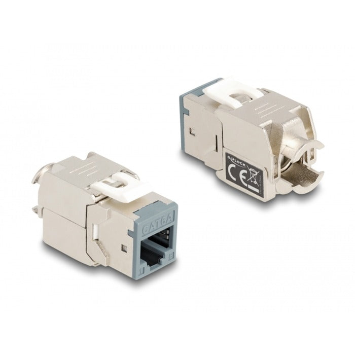 Chargez l'image dans la visionneuse de la galerie, Delock rj45 jack > lsa cat 6a toolfree keystone module (meerkleurig, 8 stuks)