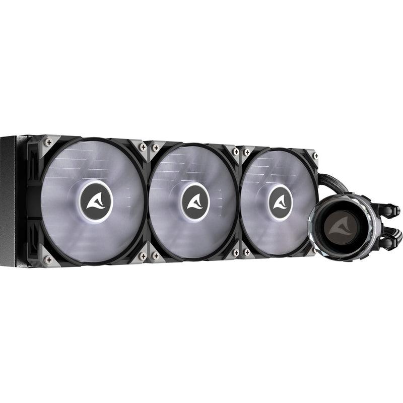 Load image into Gallery viewer, Sharkoon s90 rgb waterkoeling (zwart, 4-pins pwm fan-connector)