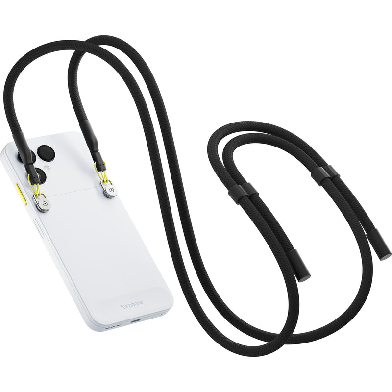 Afbeelding laden in galerijviewer, Fairphone (gen. 6) telefoonkoord smartphonehouder (zwart)