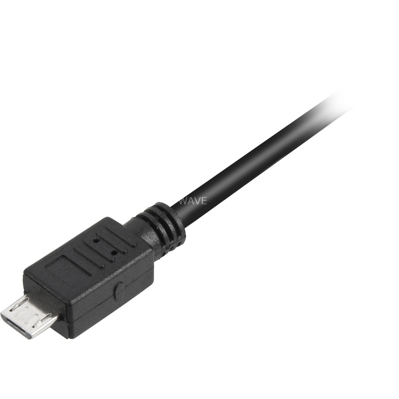 Load image into Gallery viewer, Sharkoon usb-a 2.0 > micro usb-b kabel (zwart, 1,5 meter)
