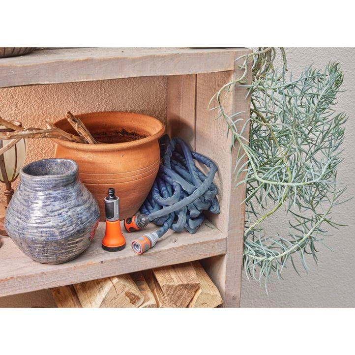 Load image into Gallery viewer, Gardena textielslang liano xtreme 15 m set (donkergrijs oranje)