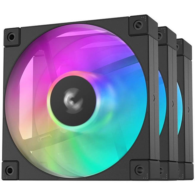 Afbeelding laden in galerijviewer, Deepcool fd12 argb case fans (zwart, 3 stuks, 120 x 120 x 25 mm, pwm, 3 stuks, 4-pins pwm fan-connector)