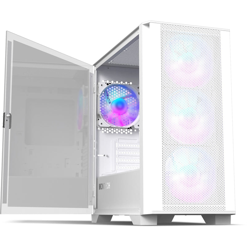 Load image into Gallery viewer, Montech air 100 argb mini tower behuizing (wit | 3x usb-a | tempered glass)