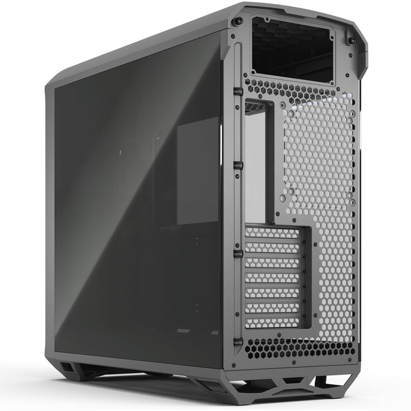 Load image into Gallery viewer, Fractal design torrent gray tg light tint midi tower behuizing (grijs | 2x usb-a | 1x usb-c | tempered glass)