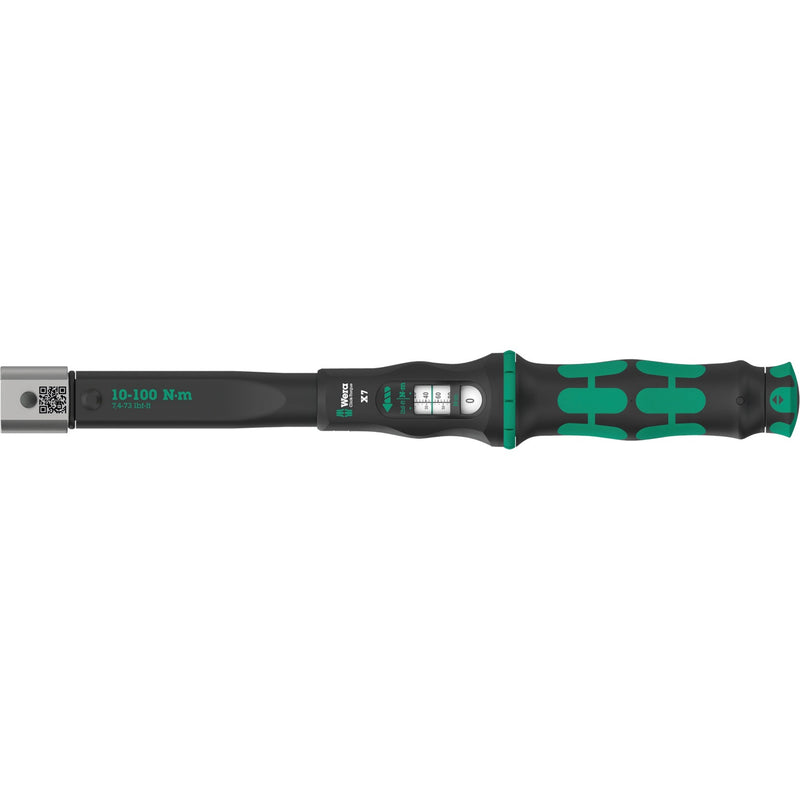 Load image into Gallery viewer, Wera click-torque x 7 draaimomentsleutel voor insteekgereedschappen (zwart groen, 10-100 nm)