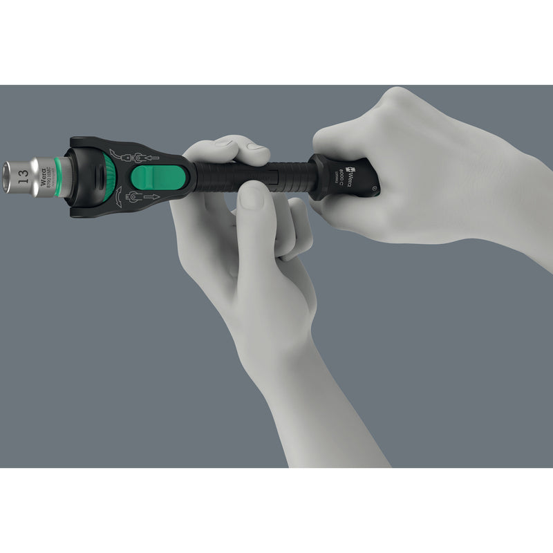 Load image into Gallery viewer, Wera 8000 c black edition zyklop speed ratel met 1 2 aandrijving (zwart groen)