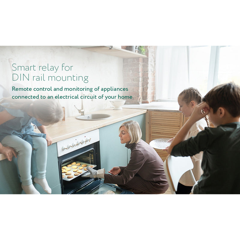 Chargez l'image dans la visionneuse de la galerie, Frient smart din relay relais (lichtgrijs, zigbee)