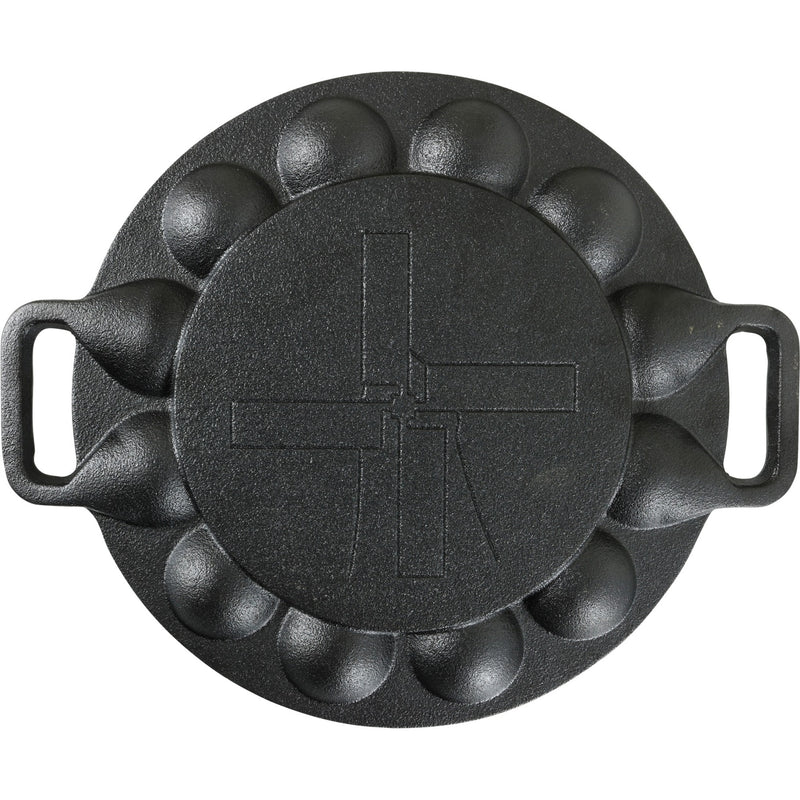 Cargue la imagen en el visor de la galería, The windmill poffertjespan bak- braadpan (zwart, ø 24 cm)