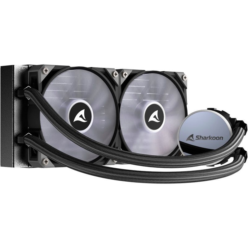 Load image into Gallery viewer, Sharkoon s70 rgb waterkoeling (zwart, 4-pins pwm fan-connector)
