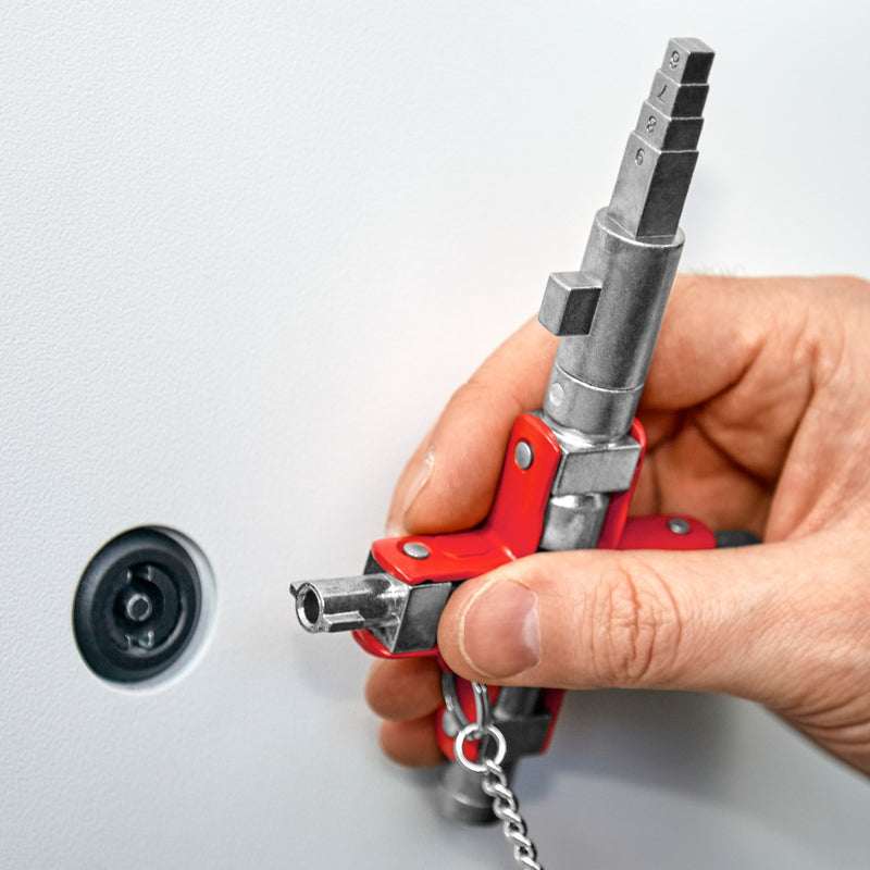 Load image into Gallery viewer, Knipex universele sleutel bouw 001106v01 dopsleutel (zilver rood)