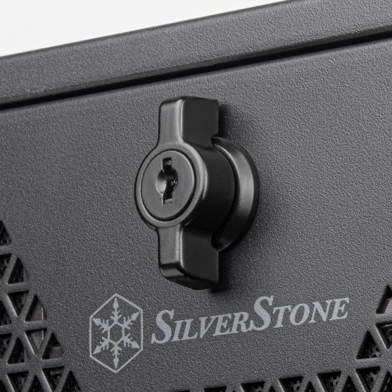 Load image into Gallery viewer, Silverstone rm44 rack behuizing (zwart | 4u | usb type-c | 2x 80mm casefan inbegrepen)