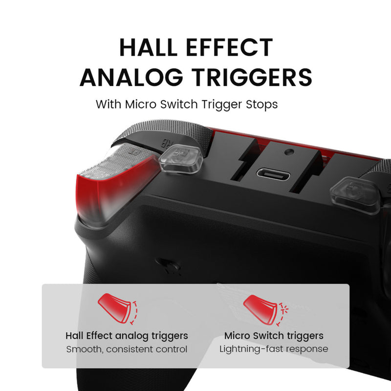Afbeelding laden in galerijviewer, Gamesir g7 pro tri-mode - shadow ember gamepad (zwart donkerrood, xbox series x|s, xbox one, pc, android, steam)