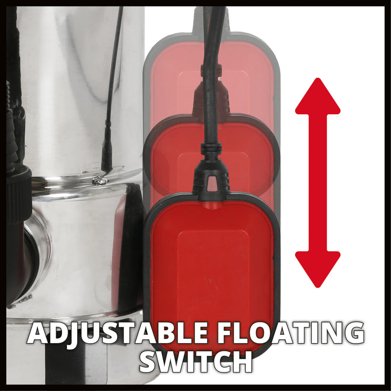 Load image into Gallery viewer, Einhell gc-dp 7035 n eco plus vuilwaterpomp (roestvrij staal rood)