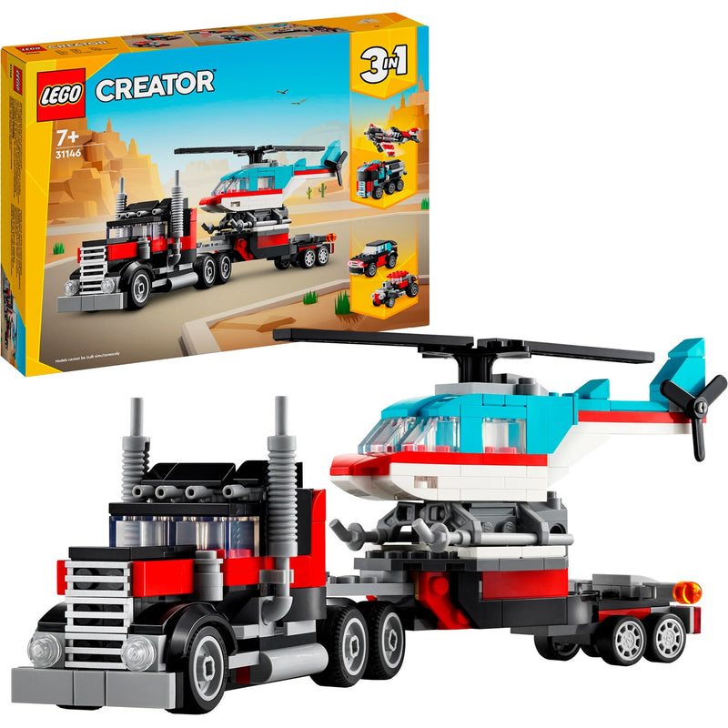 Load image into Gallery viewer, Lego creator 31146 truck met helikopter