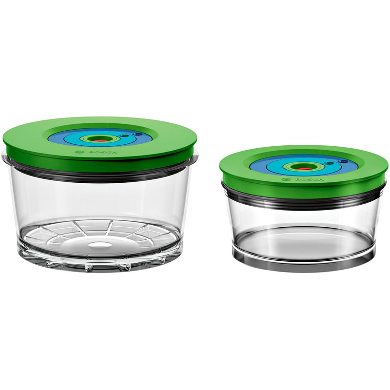 Load image into Gallery viewer, Bosch vacuüm opbergdozen mmzv0sb2 container (transparant groen, 2 stuks)