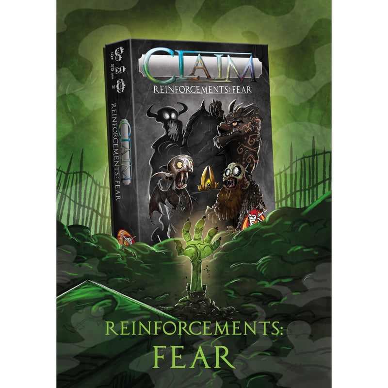 ギャラリービューアに画像をロードする, White goblin games claim reinforcements: fear kaartspel (nederlands, uitbreiding, 2 spelers, 25 minuten, vanaf 10 jaar)