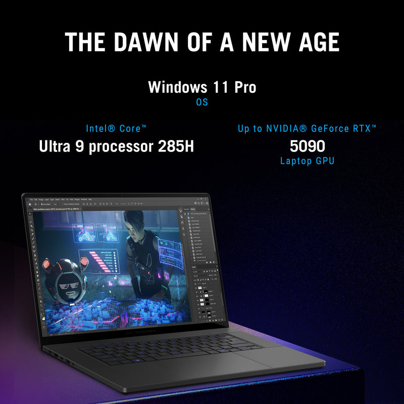 Afbeelding laden in galerijviewer, Asus rog zephyrus g16 gu605cm-qr026w 16 gaming laptop (donkergrijs | ultra 9 285h | rtx 5060 | 16 gb | 1 tb ssd)