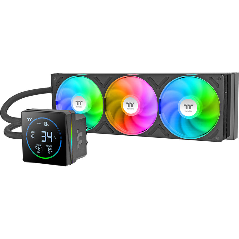 Afbeelding laden in galerijviewer, Thermaltake th360-s v3 argb sync aio liquid cooler waterkoeling (zwart)
