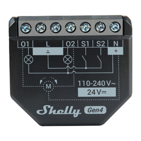 Afbeelding laden in galerijviewer, Shelly 2pm gen4 relais (zwart, bluetooth, wifi)