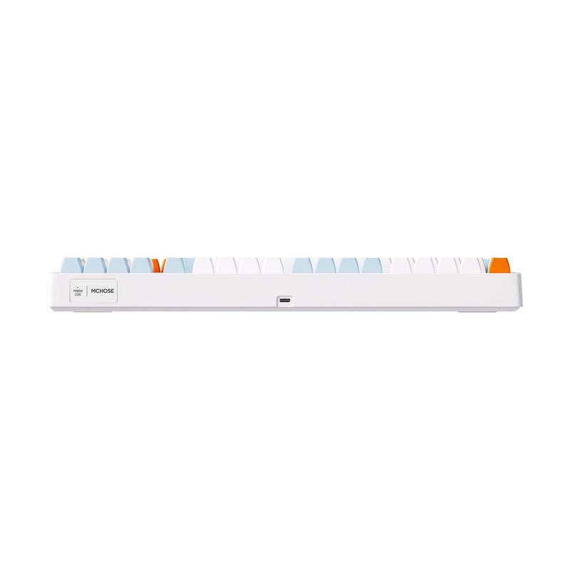 Laden Sie das Bild in Galerie -Viewer, Mchose g98 pro orange blue snow tiger wireless tri-mode custom mechanical rgb gaming toetsenbord (blauw, us lay-out (qwerty), ttc snow tiger, rgb, hot swap, double-shot pbt, draadloos | bluetooth | usb-c)
