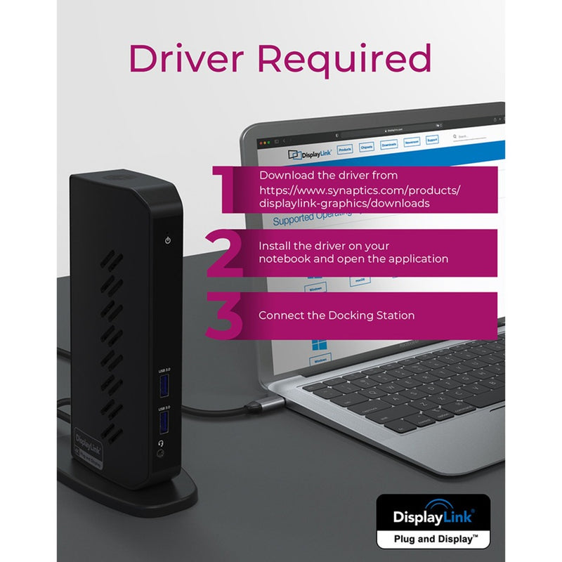 Load image into Gallery viewer, Icy box ib-dk2252ac dockingstation (zwart, usb-a, hdmi, displayport)