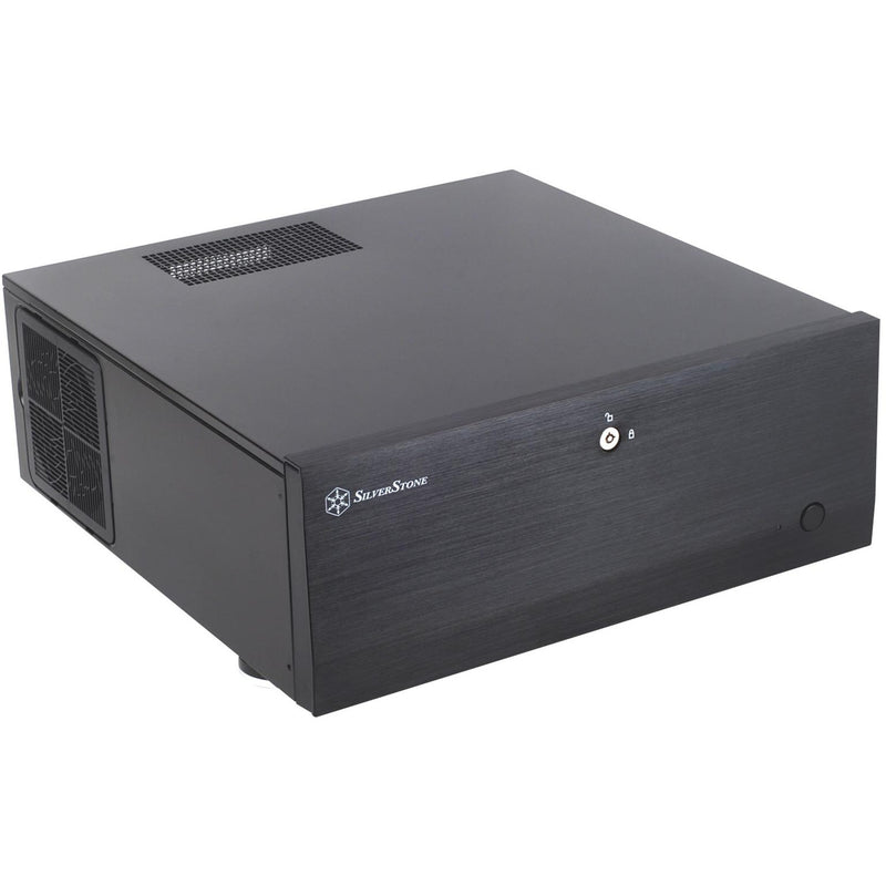 Load image into Gallery viewer, Silverstone grandia gd07b htpc behuizing (zwart | 2x usb-a)