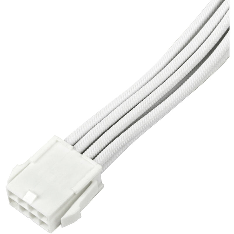 Afbeelding laden in galerijviewer, Silverstone sst-pp07e-pci8w-v2, pcie 8pin (6+2) verlengkabel (wit, 30 centimeter)