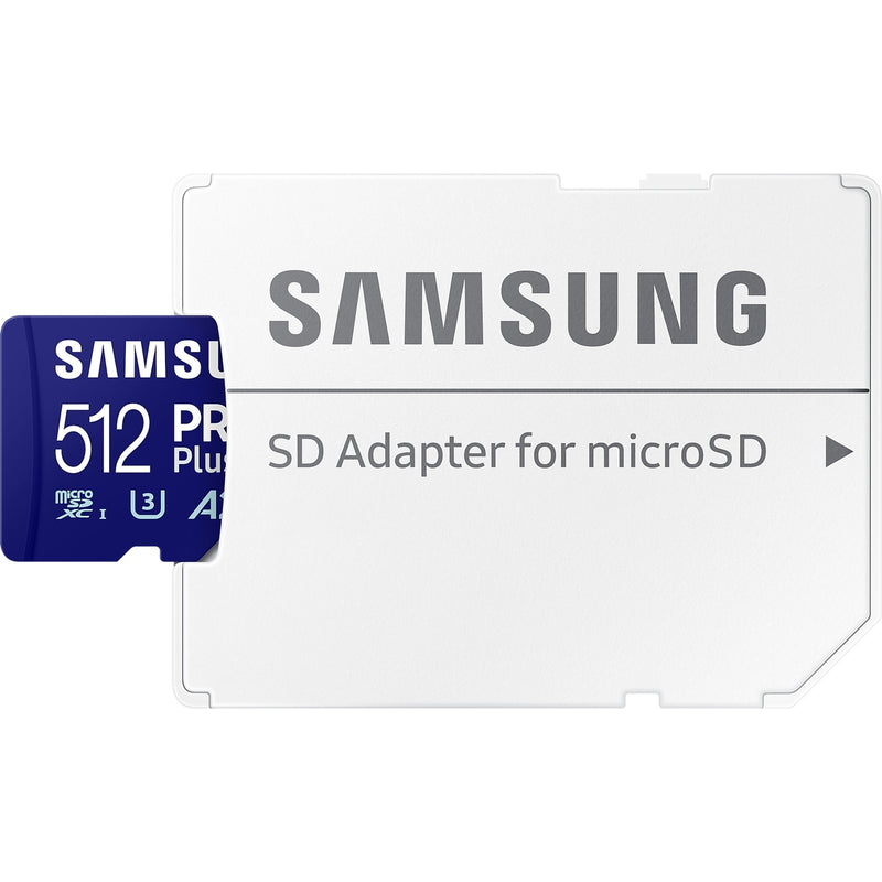 Laden Sie das Bild in Galerie -Viewer, Samsung pro plus 512 gb microsdxc (2023) geheugenkaart (blauw, uhs-i u3, class 10, v30, a2)