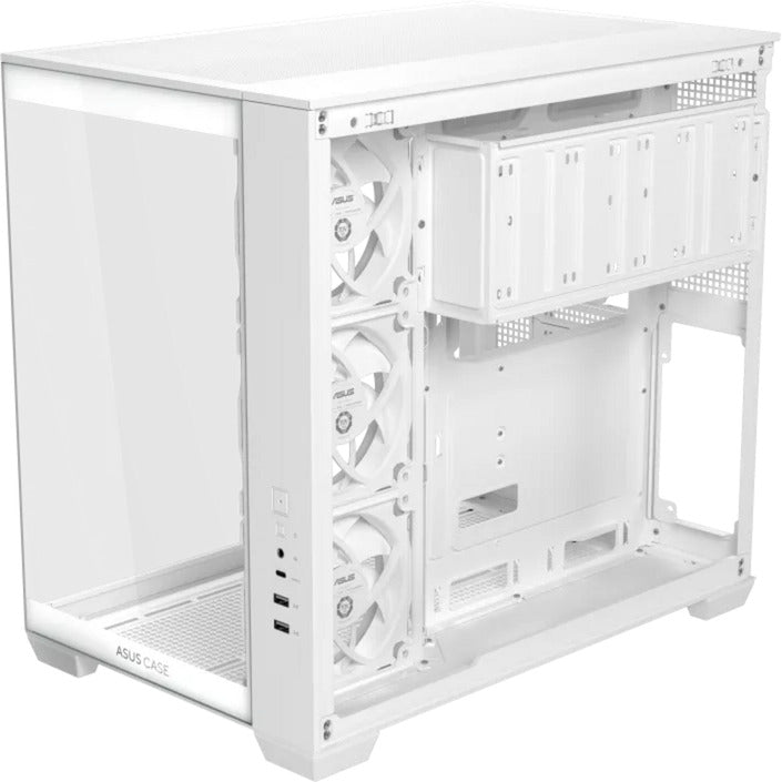 Load image into Gallery viewer, Asus a32 plus midi tower behuizing (wit | 2x usb-a | 1x usb-c | rgb | tempered glass)