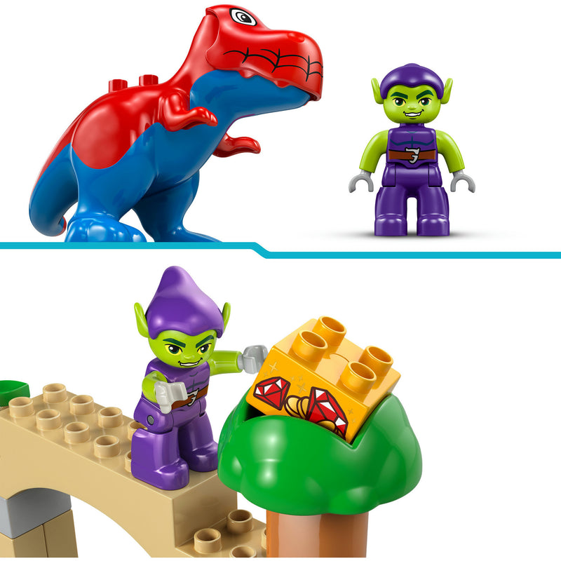 Chargez l'image dans la visionneuse de la galerie, Lego duplo 10463 dinosaurus spidey-rex vs. green goblin
