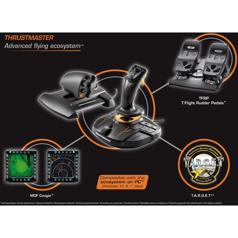 Load image into Gallery viewer, Thrustmaster t.16000m fcs hotas gaming hotas (zwart oranje, pc)