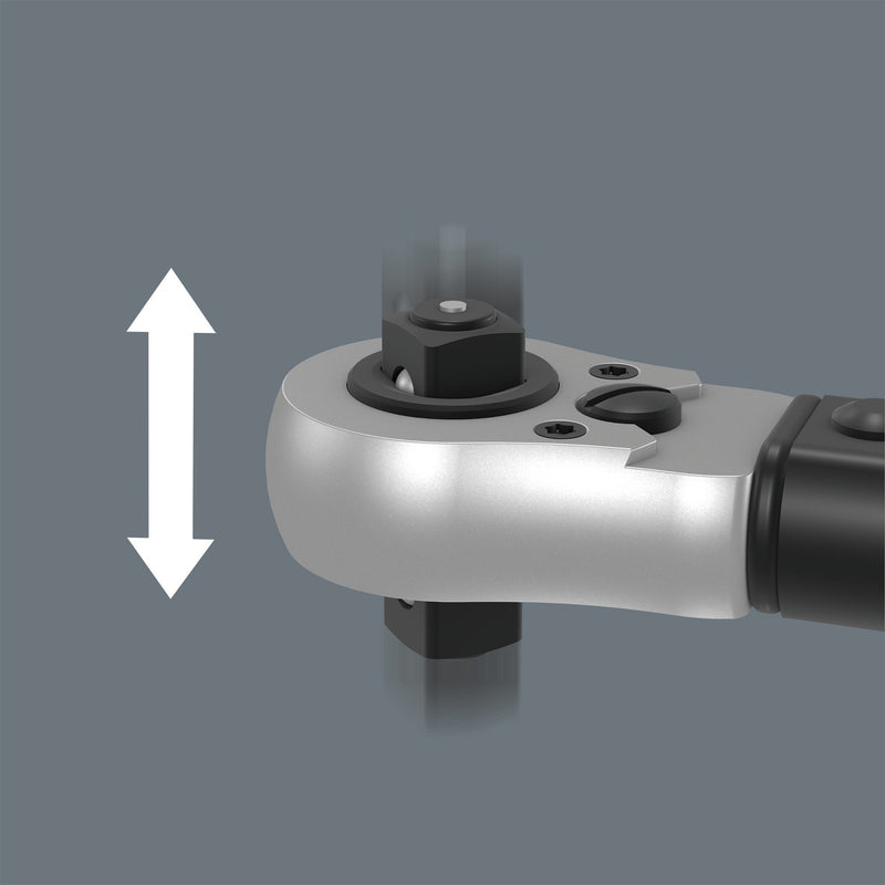 Load image into Gallery viewer, Wera click-torque c 3 push r l instelbare draaimomentsleutel (zwart groen, 40-200 nm)
