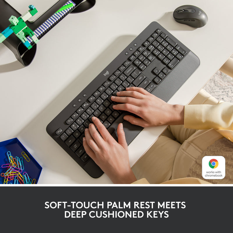 Load image into Gallery viewer, Logitech signature k650 wireless comfort toetsenbord (grafiet, us-international)