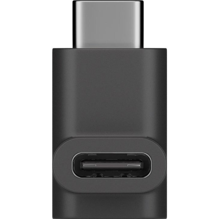 Afbeelding laden in galerijviewer, Goobay usb-c (male) naar usb-c (female) 90° adapter (zwart)
