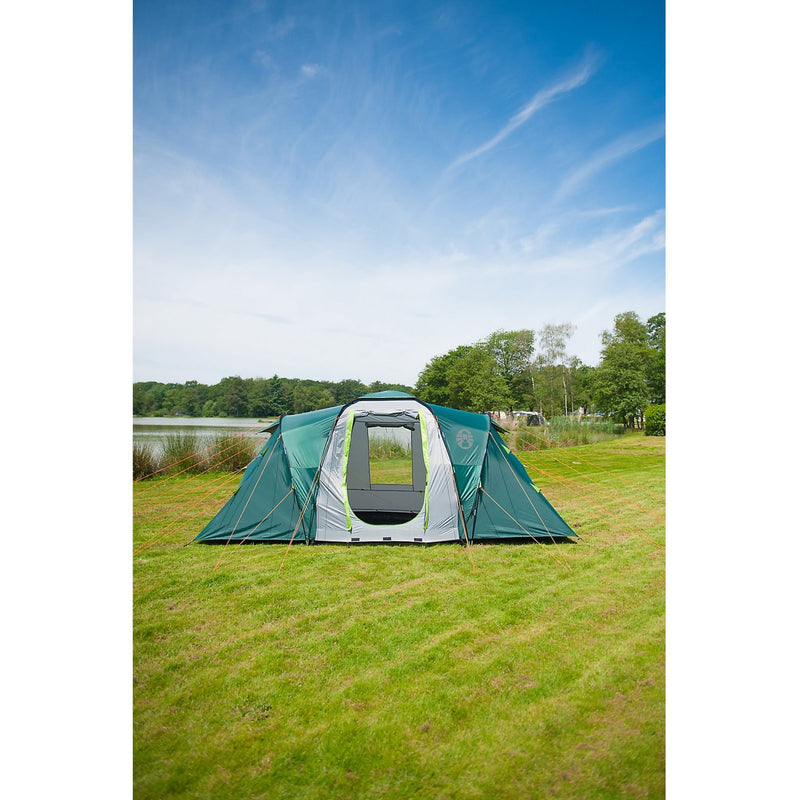 Load image into Gallery viewer, Coleman spruce falls 4 tent (donkergroen lichtgrijs)
