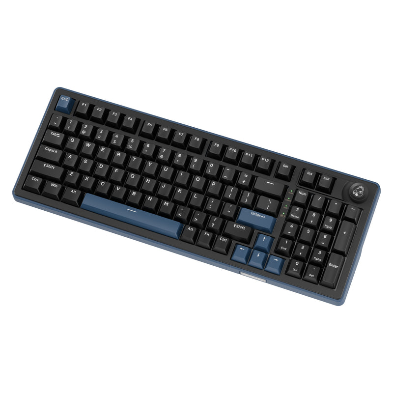 Load image into Gallery viewer, Ducky ok-m-98 rgb mechanisch toetsenbord (zwart, us lay-out (qwerty), ktt linear, 96%, rgb, hot-swap, pbt, 2.4 ghz | bluetooth | usb-c)