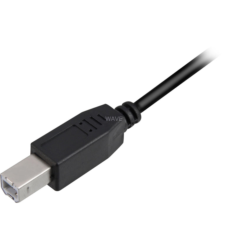 Load image into Gallery viewer, Sharkoon usb-a 2.0 > usb-b kabel (zwart, 0,5 meter)