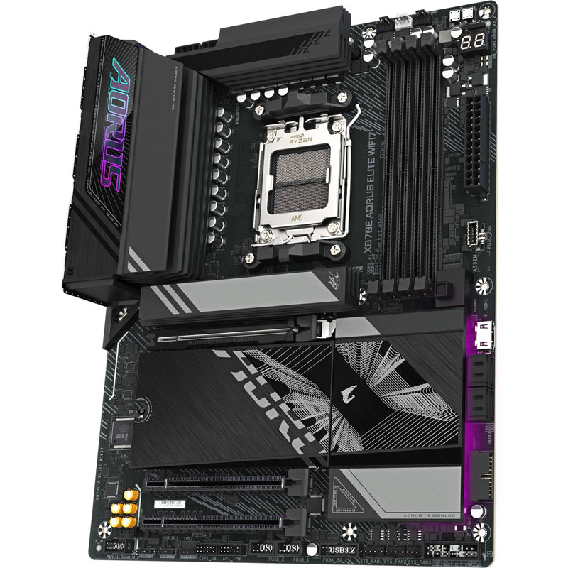 Load image into Gallery viewer, Gigabyte x870e aorus elite wifi7 socket am5 moederbord (zwart, raid, 2.5gb-lan, wi-fi 7, bt, sound, atx)