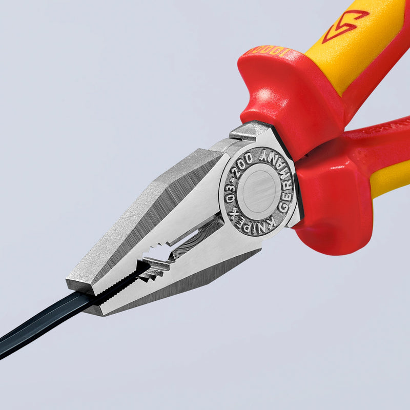 Load image into Gallery viewer, Knipex kombi-tang 03 06 200 vde combinatietang (rood geel, 200mm)