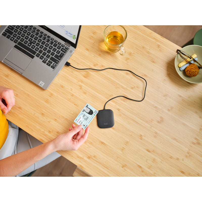 Load image into Gallery viewer, Trust ceto contactloze smartcard-lezer kaartlezer (zwart)