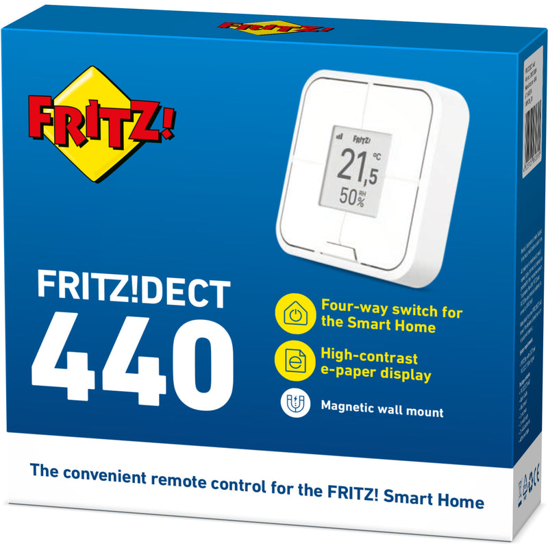 Chargez l'image dans la visionneuse de la galerie, Fritz! dect 440 international draadloos schakelaar (wit, viervoudige schakelaar voor smarthome)