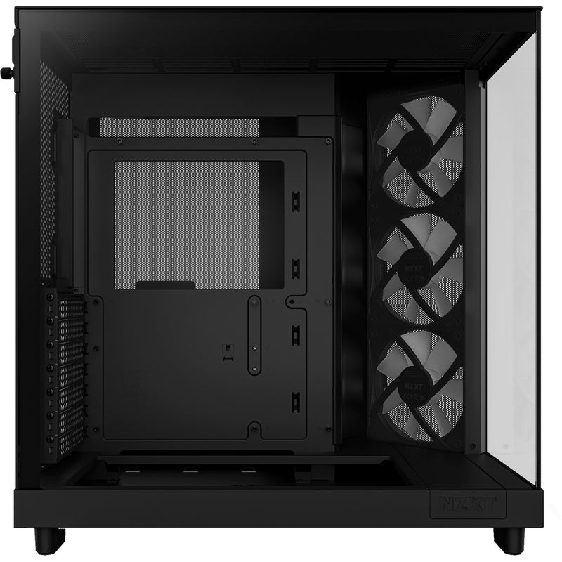 Afbeelding laden in galerijviewer, Nzxt h6 flow rgb midi tower behuizing (zwart | 2x usb-a | 1x usb-c | rgb | tempered glass)