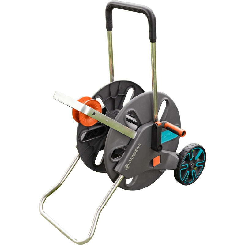 Load image into Gallery viewer, Gardena slangenwagen aquaroll l easy (grijs oranje, 18520-20)