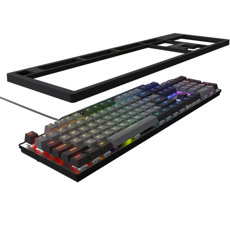 Chargez l'image dans la visionneuse de la galerie, Lorgar azar 514, gaming toetsenbord (zwart, us lay-out, logar dream, rgb)