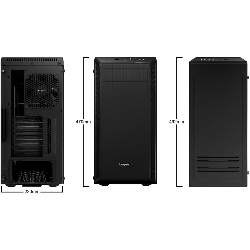 Load image into Gallery viewer, Be quiet! pure base 600 window midi tower behuizing (zwart | 2x usb-a | tempered glass)